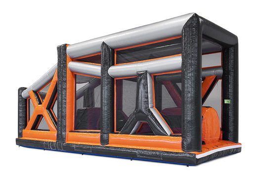 Buy inflatable 40-piece giga modular Ball Hopper obstacle course for children. Order inflatable obstacle courses online now at JB Inflatables America