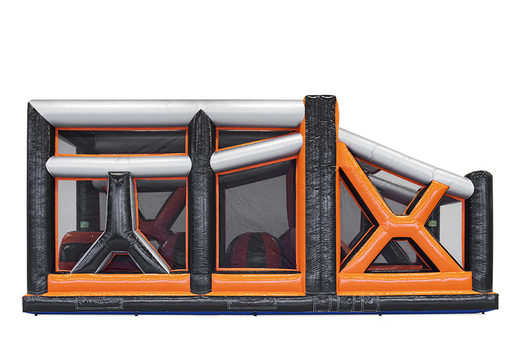 Buy inflatable 40-piece giga modular Ball Hopper obstacle course for kids. Order inflatable obstacle courses online now at JB Inflatables America