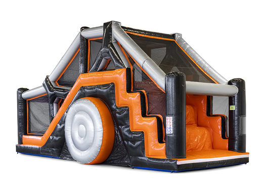 Buy Big Log Slide 40-piece modular obstacle course for children. Order inflatable obstacle courses online now at JB Inflatables America