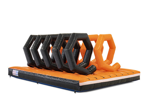 Order inflatable giant modular Spiral Platform assault course for kids. Buy inflatable obstacle courses online now at JB Inflatables America
