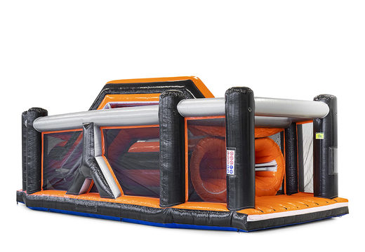 Order the inflatable giant modular Tunnel Twister obstacle course for kids. Buy inflatable obstacle courses online now at JB Inflatables America