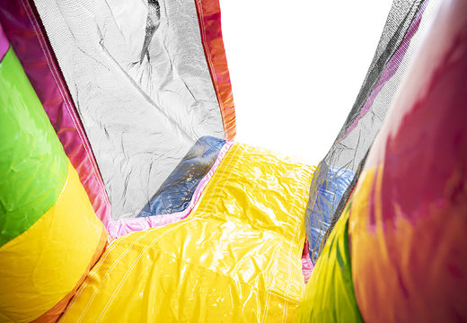 Buy colorful unicorn-themed mini inflatable bounce house at JB Inflatables. Order inflatable bounce houses with slide at JB Inflatables America