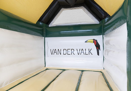 Custom Hotel van der Valk midi bounce houses can be used for both outside and inside. Order custom-made bounce houses at JB Promotions America