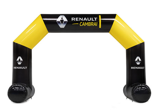 Order a custom renault start & finish inflatable archways for events at JB Promotions America. Request now a free design for an inflatable advertising arch in your own corporate identity