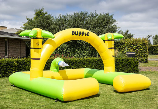 Buy an inflatable large bubble park in the Jungle theme for kids. Order inflatable bounce houses at JB Inflatables America