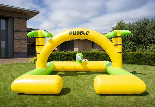 Buy a large inflatable jungle theme open bubble park for kids. Order inflatable bounce houses at JB Inflatables America