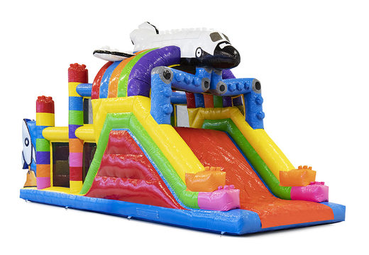Order Superblocks obstacle course with 3D objects for kids. Buy inflatable obstacle courses online now at JB Inflatables America