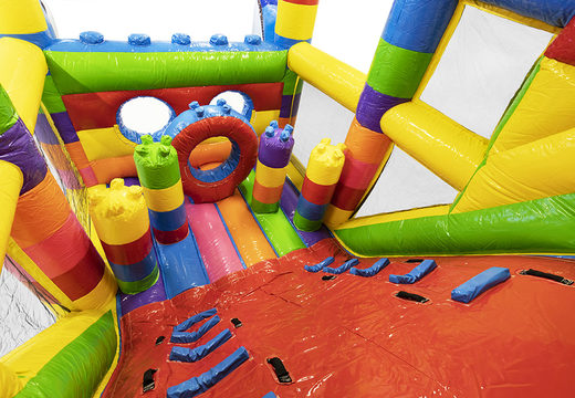 Order a mini superblocks 9m inflatable obstacle course with 3D objects for kids. Buy inflatable obstacle courses online now at JB Inflatables America