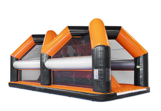 Order Giga obstacle course in the Edge Walker theme for kids. Buy inflatable obstacle courses online now at JB Inflatables America