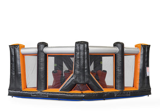 Buy an inflatable 40-piece giga modular X-Corner obstacle course for children. Order inflatable obstacle courses online now at JB Inflatables America