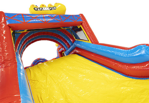 Order inflatable mini rollercoaster 9m obstacle course for children. Buy inflatable obstacle courses online now at JB Inflatables America