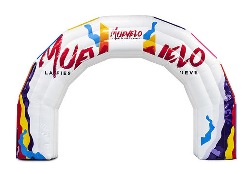Custom muevelo inflatable start & finish archway for sale at JB Promotions America. Order promotional advertising inflatable arches online