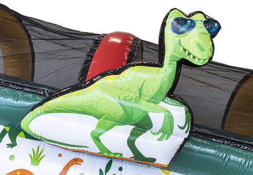 Buy custom inflatable dinopark rollerslide for both young and old. Order inflatable roller track now online at JB Promotions America