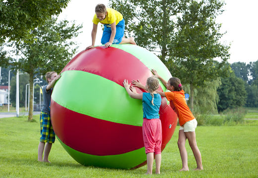 Buy inflatable multi-purpose 1.5 and 2 meter green-red super balls for both old and young. Order inflatable items online at JB Inflatables America