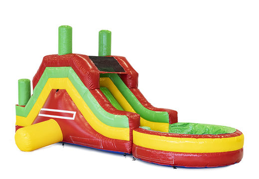 Order inflatable children's fun Bert Gillissen garden slide for both young and old. Buy inflatable slides now online at JB Promotions America