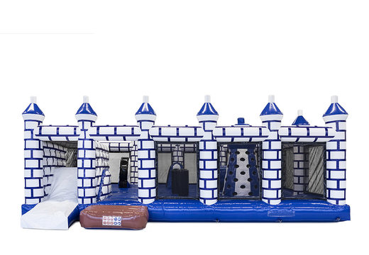 Order personalized indoor super bounce house in castle theme at JB Promotions America. Buy now custom made inflatable promotional inflatables online at JB Inflatables America