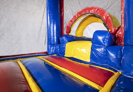Order custom Flevojump Mini with Slide Formule 1 inflatable at JB Inflatables America. Request a free design for inflatable bounce houses in your own corporate identity now
