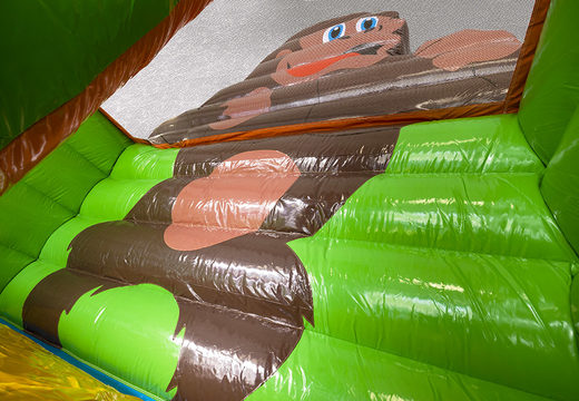 Get your inflatable gorilla slide with 3D objects online for kids. Order inflatable slides now at JB Inflatables America