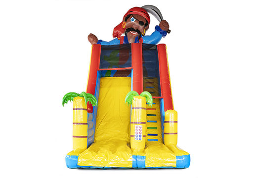Order an inflatable slide with pirate themed 3D objects for kids. Buy inflatable slides now online at JB Inflatables America