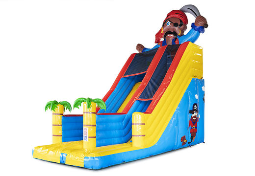 Buy pirate themed inflatable slide with 3D objects for kids. Order inflatable slides now online at JB Inflatables America