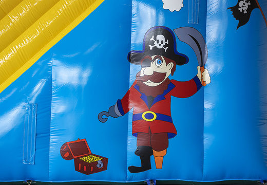 Get your inflatable pirate slide with 3D objects online for kids. Order inflatable slides now online at JB Inflatables America