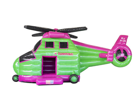 Buy online custom Kidsjumping Helicopter Inflatable bounce houses in your own corporate identity at JB Inflatables America. Request a free design for inflatable bounce houses in your own corporate identity now