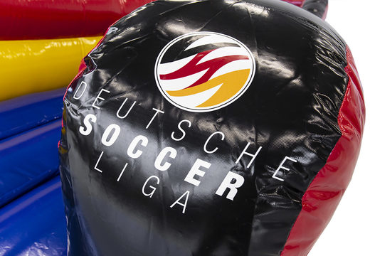 Buy inflatable Deutsche Soccer liga bungeerun for both young and old. Order inflatable bungee run now online at JB Promotions America