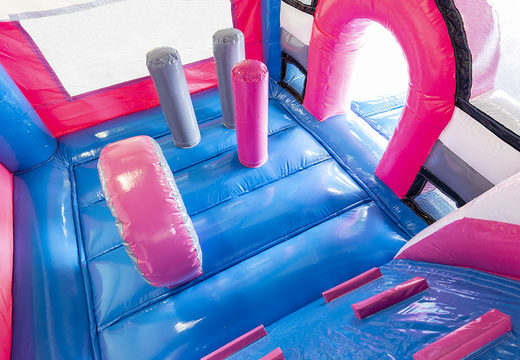 Custom DLRG Jugend Super Multiplay bounce houses suitable for various events. Order custom-made bounce houses at JB Promotions America