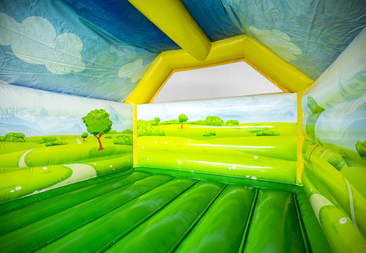 Promotional custom made Raika Super Bouncy Houses at JB Promotions America. Order now inflatable advertising bounce houses in own corporate identity at JB Inflatables America