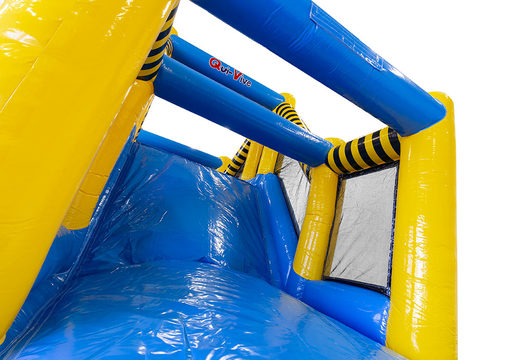 Buy custom inflatable Qui Vive obstacle course for both young and old. Order inflatable obstacle courses online now at JB Promotions America