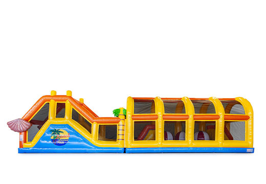Buy inflatable beach adventure run for both young and old. Order inflatable obstacle courses online now at JB Promotions America