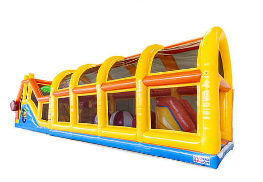 Get inflatable beach adventure run for young and old now online. Order inflatable obstacle courses at JB Promotions America