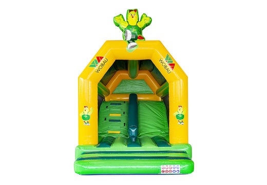 Buy custom Wobau Combo bounce houses online at JB Promotions America. Request a free design for inflatable bounce houses in your own corporate identity now