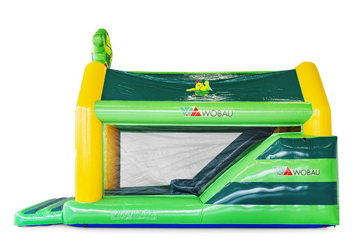 Order promotional inflatable Wobau Combo custom bounce houses online at JB Promotions America; specialist in inflatable advertising items such as custom bouncers