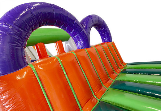 Buy custom inflatable multicolor obstacle course for both young and old. Order inflatable obstacle courses online now at JB Promotions America
