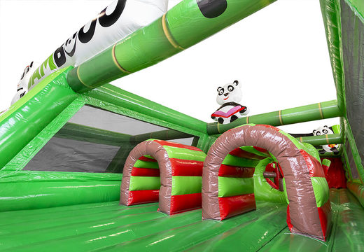 Buy custom inflatable Bambooo obstacle course for both young and old. Order inflatable obstacle courses online now at JB Promotions America