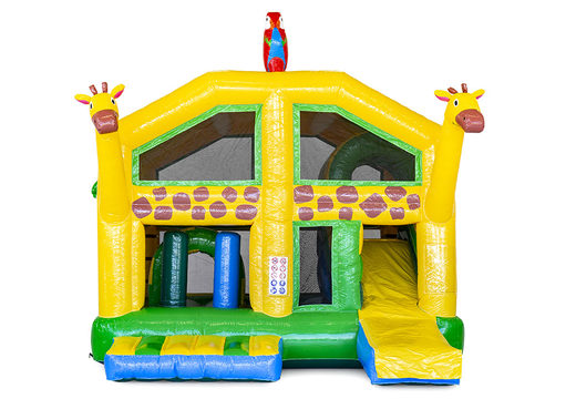 Order Personalized Custom Giraffe Indoor Multiplay bounce houses at JB Promotions America. Buy custom inflatable promotional bouncers online from JB Inflatables now