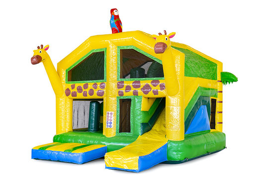 Buy custom Giraffe Indoor Multiplay bounce houses at JB Promotions America. Promotional inflatables in all shapes and sizes made at JB Promotions America