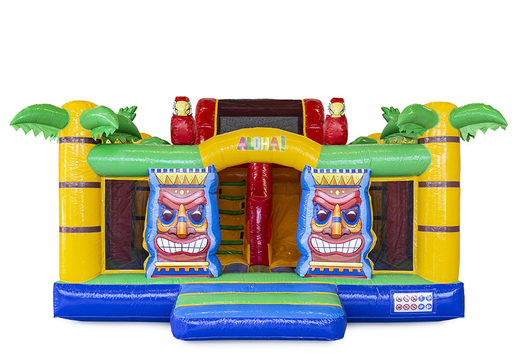 Buy personalized Hello 29 Slidebox Hawaii  bounce houses for various events at JB Inflatables America. Order custom made promotional inflatables at JB Promotions now
