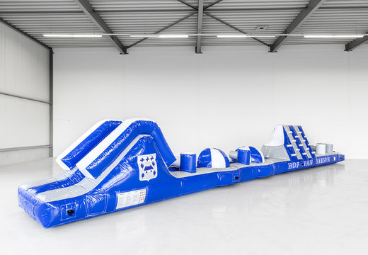 Order inflatable Hof van Saksen water obstacle course for young and old. Buy inflatable obstacle courses online now at JB Inflatables America