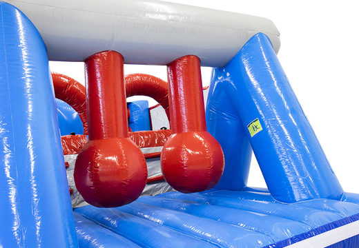 Buy inflatable 40 piece giga way out modular assault course for kids. Order inflatable obstacle courses online now at JB Inflatables America