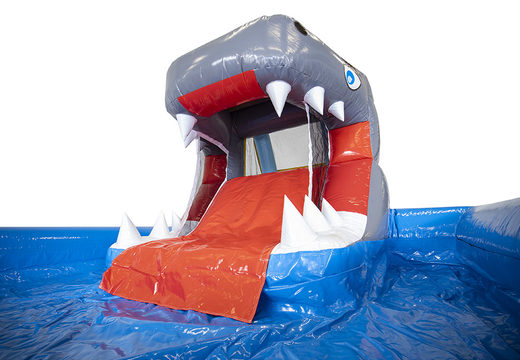 Order shark water slide jumping bouncer at JB Inflatables America. Buy bouncer online at JB Inflatables America now
