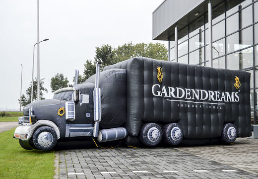 Inflatable 3D Gardendreams truck product augmentation for sale. Order inflatable 3D objects now online at JB Inflatables America