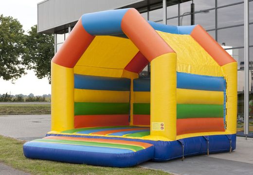 Buy a standard bouncy castle in striking colors for children. Order bouncy castles online at JB Inflatables America
