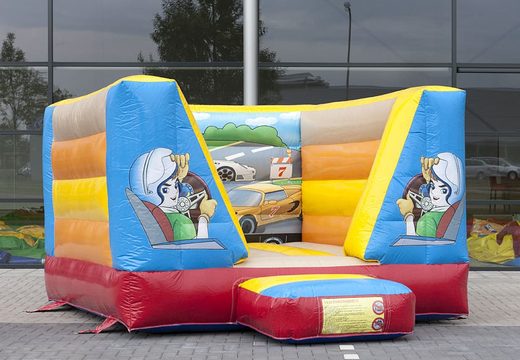 Small car-themed bouncer for kids for sale. Order now at JB Inflatables online