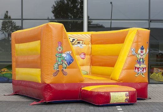 Small open bouncer in circus theme for sale. Buy bouncers online at JB Inflatables America