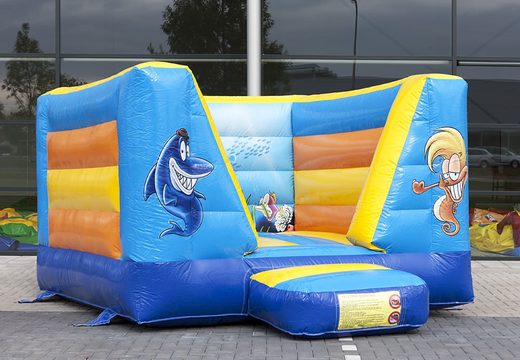 Small seaworld-themed open bouncer for kids for sale. Order now at JB Inflatables America online