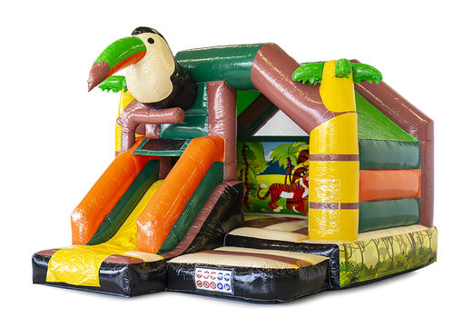 Buy inflatable indoor slide combo bounce house with slide in theme amazone for children. Order inflatable bounce houses online at JB Inflatables America