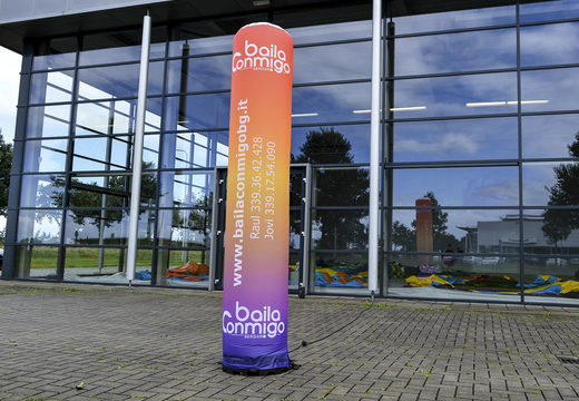 Order inflatable Baila Conmigo pillar. Get your advertising columns online now at JB Inflatables America 