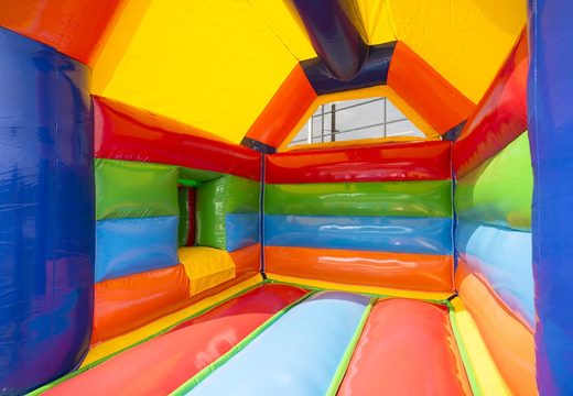 Order a midi roofed multifun inflatable bouncy castle for kids in standard theme. Buy bouncy castles at JB Inflatables America online online